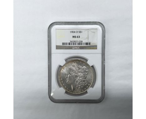New Orleans Mint. The obverse side features Liberty in profile. She is shown in cap, flora, and crown. The reverse side depic
