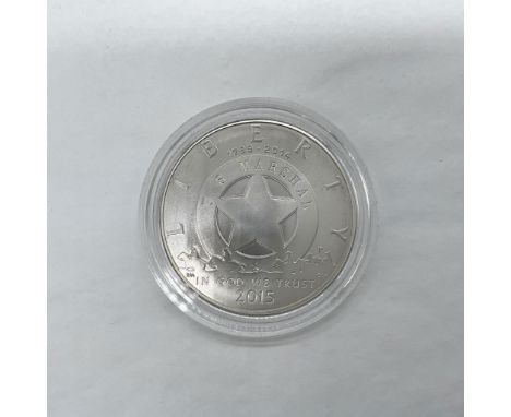 Philadelphia Mint. Commemorative coin to celebrate the 225th anniversary US Marshals services. The obverse side depicts US Ma