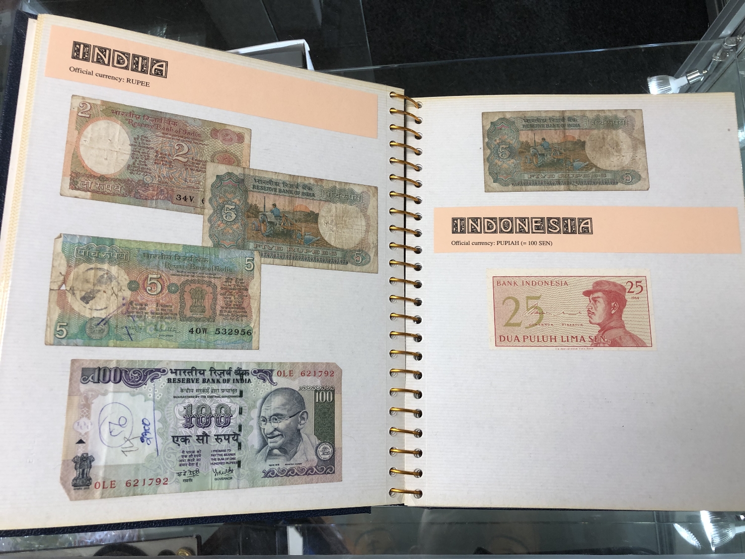 An International Currency Collection Album Containing Banknotes Of The ...