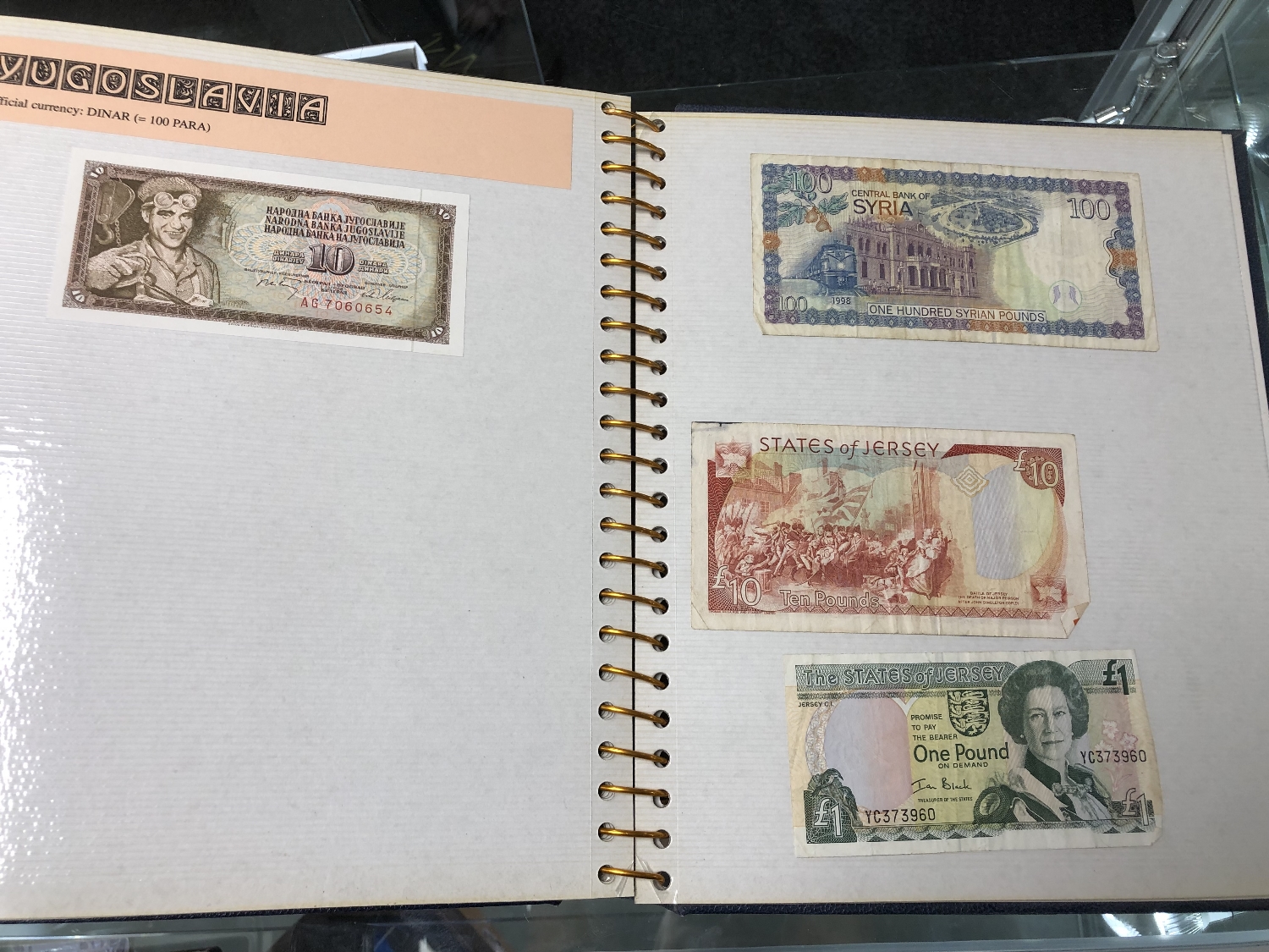 An International Currency Collection Album Containing Banknotes Of The ...