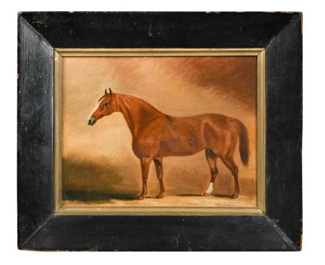 John Robert Hobart of Monks Eleigh (1788-1863) Portrait of the hunter Mayfly in a stablesigned and dated 'J. Hobart / Pinx.t 