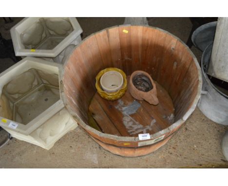 A half barrel planter 