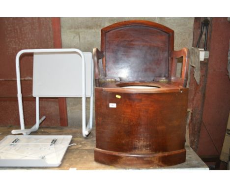 A mahogany commode 
