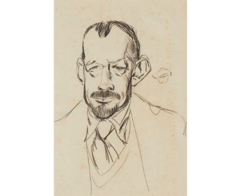 § JANKEL ADLER (POLISH 1895-1949) PORTRAIT OF JIMMY BOMFORD Pencil on paper(34cm x 23cm (13.5in x 9in))