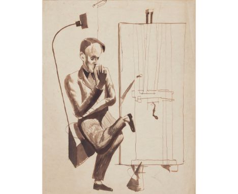 § WILLIAM CROSBIE R.S.A. (SCOTTISH 1915-1999) STUDY FOR 'WOMB FROM WOMB' Inscribed with Crosbie estate number 360A verso, ink