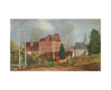 § WILLIAM CROSBIE R.S.A. (SCOTTISH 1915-1999) A PRIOR'S DEAN, HAMPSHIRE Signed and dated LXXXI lower right, oil on board(37cm