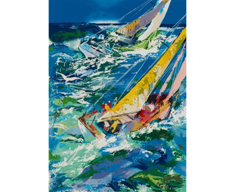 LEROY NEIMAN (AMERICAN b.1921-d.2012) HIGH SEAS SAILING Screenprint, signed in print(the image 66cm x 47cm (26in x 18.5in))Fo