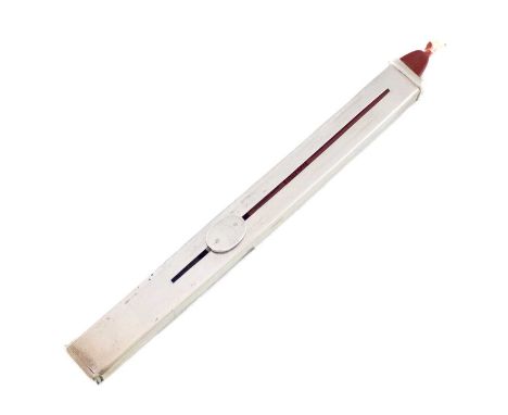 An Edwardian silver combination vesta case and sealing wax holder, by William Hornby, London 1902, plain rectangular form, sl