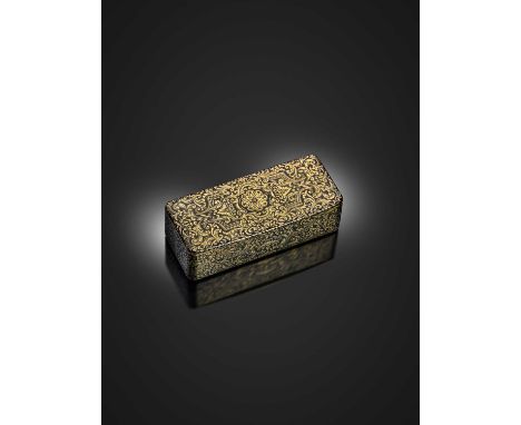 An early-19th century French 18-carat gold snuff box, the cover and base are marked four times with the maker's mark of BC, w