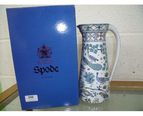 Boxed Spode Tudor jug by Russel Coates with certificate, limited edition No.182/750 (height 25.5cm) 