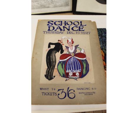 Three mounted and unframed watercolour and pencil drawings by Boris Smirnoff (1895-1976), one titled 'Garcon au Cheval' with 