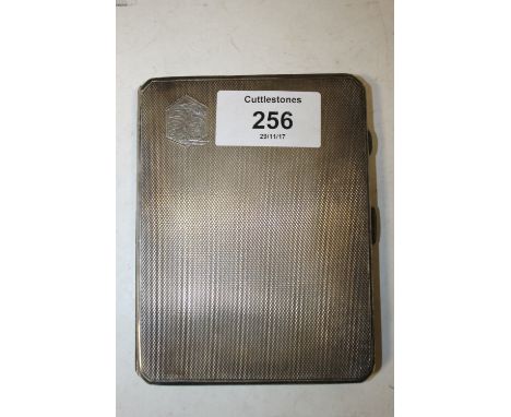 A HALLMARKED SILVER CIGARETTE CASE PRESENTED BY GUY MOTORS LTD