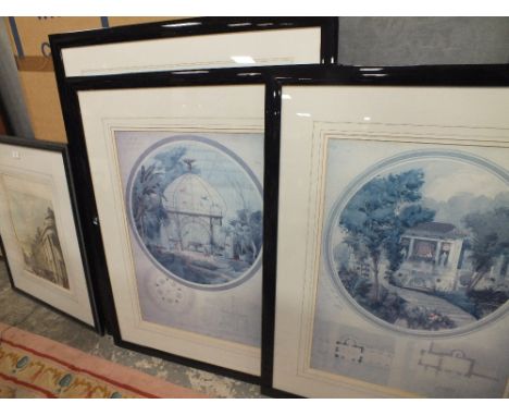 A COLLECTION OF LARGE  ARCHITECTURAL PRINTS 