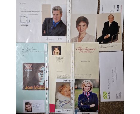 TV PERSONALITIES AUTOGRAPHED PROMOTIONAL CARDS &amp; LETTERS ETC&nbsp;
Ref TM