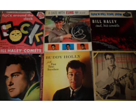 ALBUM L/P RECORD BUDDY HOLLY ELVIS PRESLEY BILL HALEY X 6
Condition: The majority are VG.
Ref. T.
&nbsp;