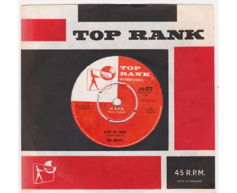 45 RPM RECORD THE CRESTS STEP BY STEP / GEE
Condition: VG. Writing on 'B' side label.
Sleeve: VG.
Ref. T.
&nbsp;