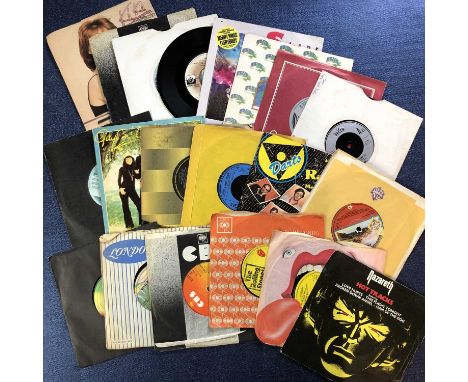 70s Pop/Rock - Approx 140 7" Single Records Including Nazareth, The Rolling Stones, Electric Light Orchestra, Leonard Cohen e