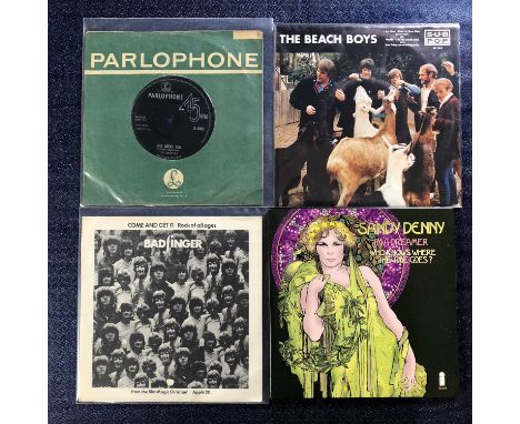 60s/70s Rock/Pop Beatles/Beach Boys etc - 29 x 7" Single Records: Beatles - She Loves You, A Hard Day's Night, Paperback Writ