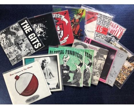 American West Coast Punk - 15 x 7" Single Records:  The Gits - Precious Blood, Second Skin purple marble Vinyl, Spear &amp; M