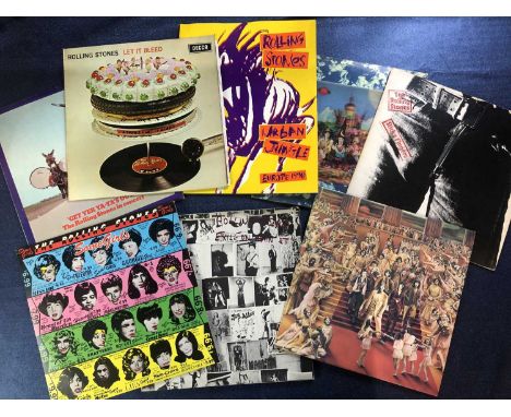The Rolling Stones - 7 LP Records &amp; 1 Tour Programme: Their Satanic Majesties Request 1st Pressing Lenticular cover (Viny