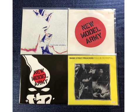 British Alt Rock/Indie - 16 x 7" Single Records &amp; 1 Flexi: My Bloody Valentine - Soon/Glider CRE 073, New Model Army - Bi