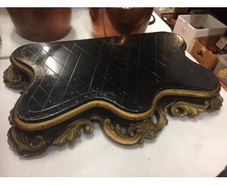 A VICTORIAN CLOCK BASE 