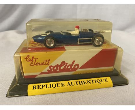 A BOXED SOLIDO LOLA CLIMAX MODEL RACING CAR NUMBER 1103 