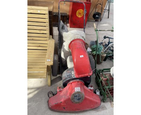 A BILLY GOAT TRASH GARDEN VAC, WITH A HONDA 3.5 HP ENGINE 