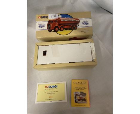 A CORGI ERF ELIPTICAL TANKER - ESSO NUMBER 97980 IN ORIGINAL BOX 