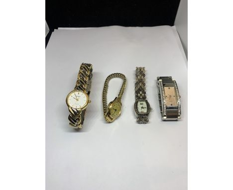 FOUR VARIOUS WRISTWATCHES TO INCLUDE A TIMEX, SEKONDA ETC 