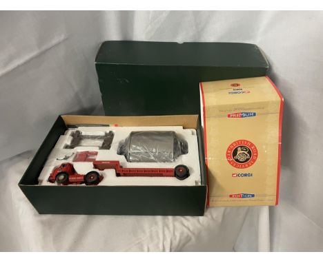 A BOXED BRS CORGI CLASSIC PREMIUM MODEL CC11605 LEYLAND [LAD] COMET LOWLOADER WITH LOAD LIMITED EDITION 2000 