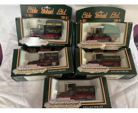 FIVE BOXED CORGI MOTORING MEMORIES EDDIE STOBART VEHICLES 