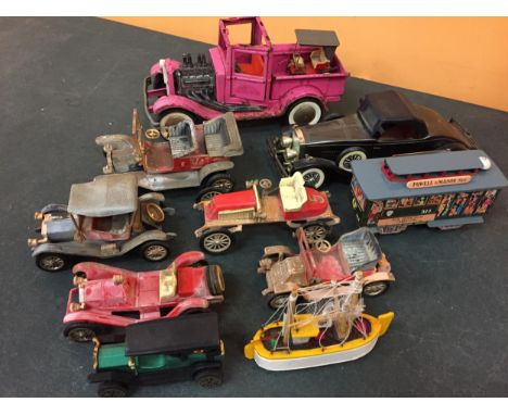 VARIOUS LARGE MODEL VINTAGE CARS 
