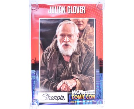 Private Collection of Julian Glover - Mr Glover's personal appearance poster from ' MCM Comic Con - London '. The large poste