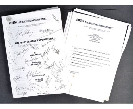 The Private Collection of Julian Glover - a unique original Rehearsal Script from the 2005 BBC Four Live adaptation of The Qu