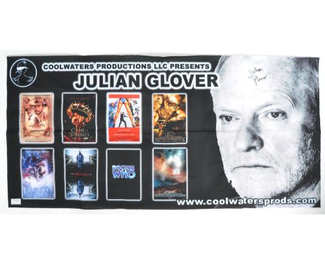 Private Collection of Julian Glover - Julian Glover's original Coolwaters Productions convention / personal appearance banner