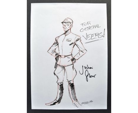 Private Collection of Julian Glover - Star Wars Fan Art - a good cartoon style pen and pencil sketch study of General Veers (