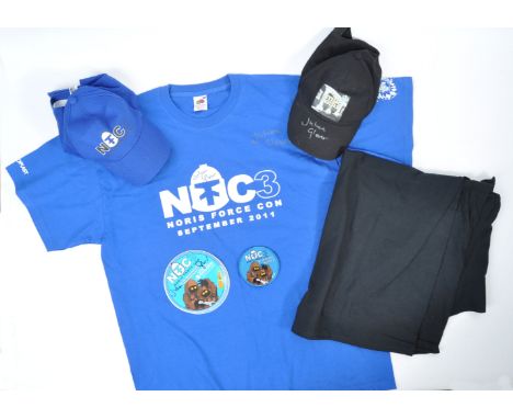 Private Collection of Julian Glover - two sets of Convention / Event t-shirt and baseball cap sets, belonging to Julian Glove