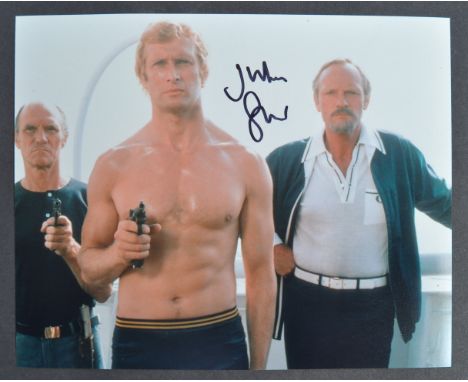 Private Collection of Julian Glover - James Bond For Your Eyes Only - an autographed 8x10" black and white photograph of Mr G