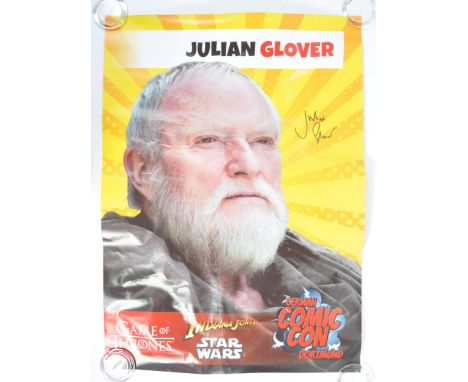 Private Collection of Julian Glover - Mr Glover's personal appearance poster from ' German Comic Con Dortmund '. The large po