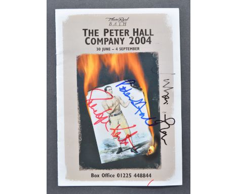The Julian Glover Auction - a Theatre Programme autographed to the front by Julian Glover, Penelope Keith and Sir Peter Hall 