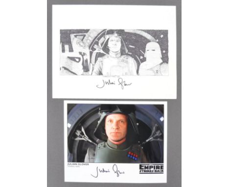 Private Collection of Julian Glover - Fan Artwork - a superb pen and ink study of Mr Glover as General Veers in Star Wars The