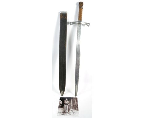 Private Collection of Julian Glover - Ivanhoe (1982) - the original screen used prop sword as worn by Richard I (Richard The 