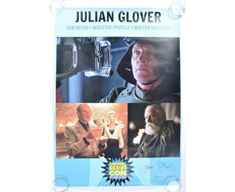 Private Collection of Julian Glover - Mr Glover's personal appearance poster from ' Capital Sci-Fi Con Edinburgh '. The large