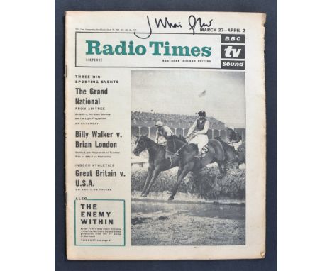 Private Collection of Julian Glover - Mr Glover's personally kept copy of the Radio Times from March 27th-April 2nd 1965 - fe