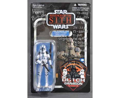 Private Collection of Julian Glover - a unique gifted Hasbro exclusive ' Clone Trooper - 501st Legion ' carded action figure.