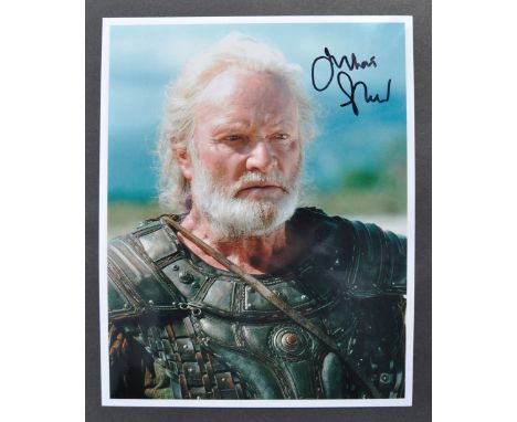 Private Collection of Julian Glover - Troy (2004) - an autographed 8x10" colour photograph of Mr Glover in Troy. Signed by Mr