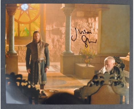 Private Collection of Julian Glover - Game Of Thrones - an autographed 8x10" colour photograph of Mr Glover alongside Sean Be