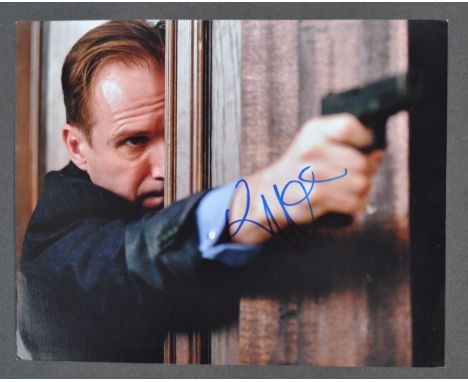 The Julian Glover Auction - Ralph Fiennes - James Bond 007 - Skyfall - a rare autographed 8x10" colour photograph from Skyfal