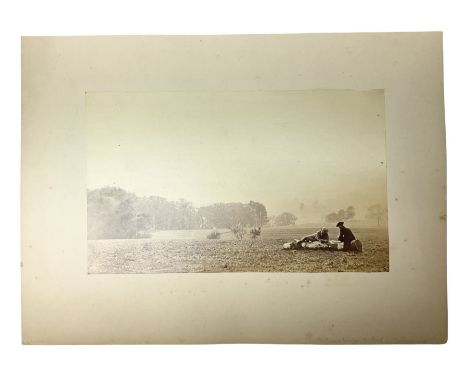 Frank Meadow Sutcliffe (British 1853-1941): Self Portrait - 'Mulgrave Woods with the Earl (of Mulgrave) &amp; Myself in the F